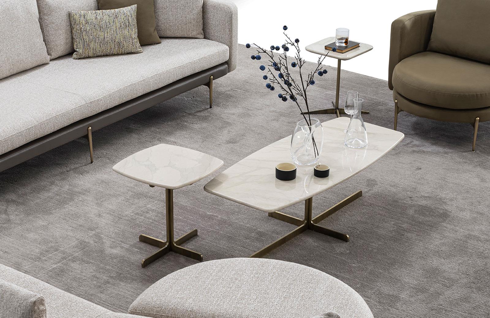 Stranger GR - Orta Sehpa Seti Mermer Sehpa ve Aksesuar