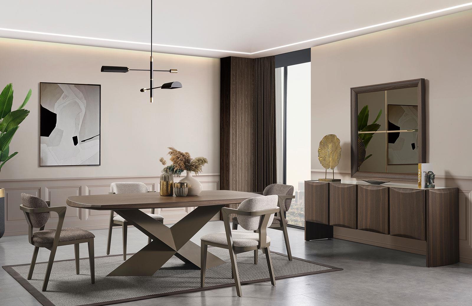 Cowley Yemek Odası Takımı Yemek Odası