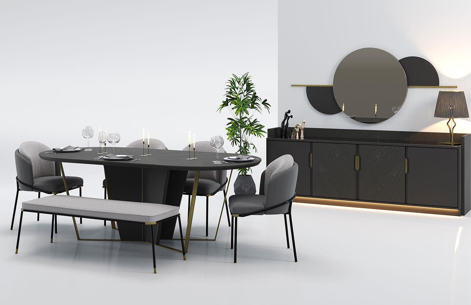 New Escani Yemek Odası Takımı Yemek Odası