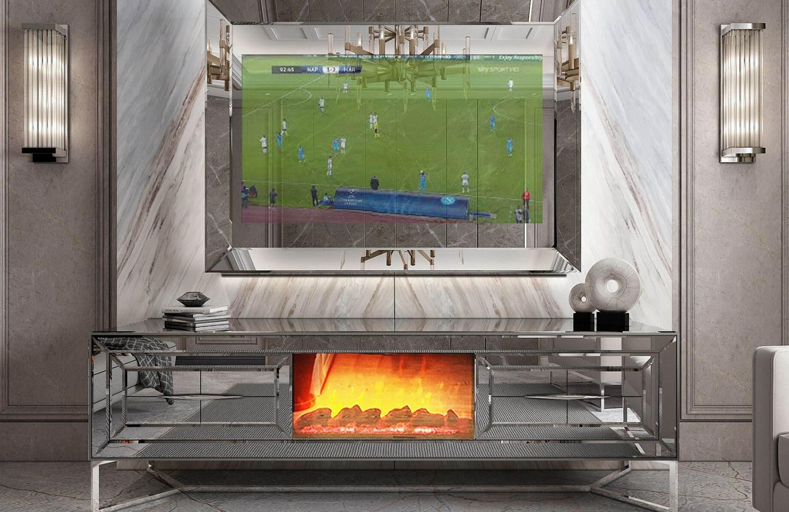 Julianna Tv Sehpası Şömineli TV Ünitesi