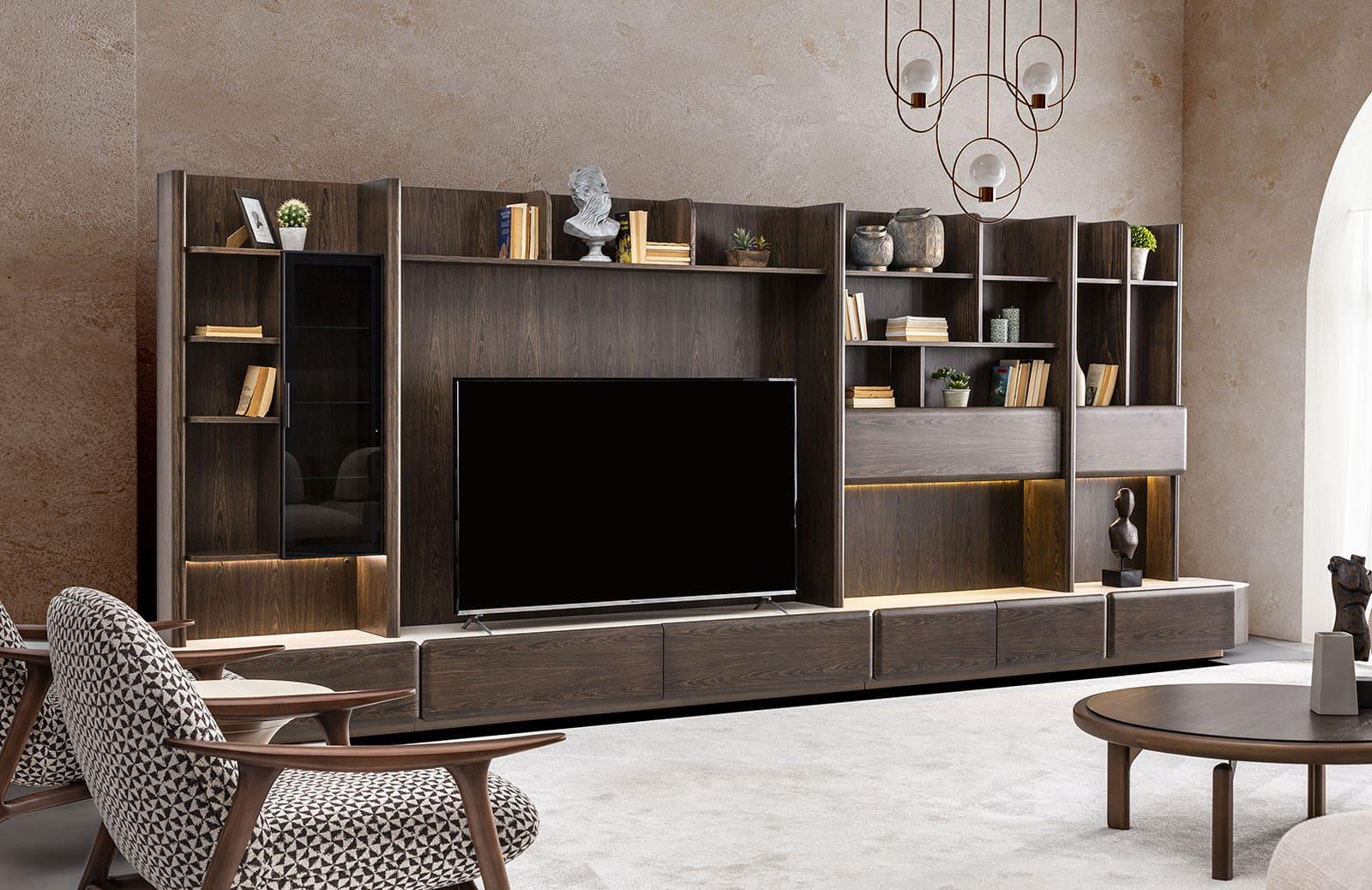 Enilsa Duvar Ünitesi Travertino TV Ünitesi