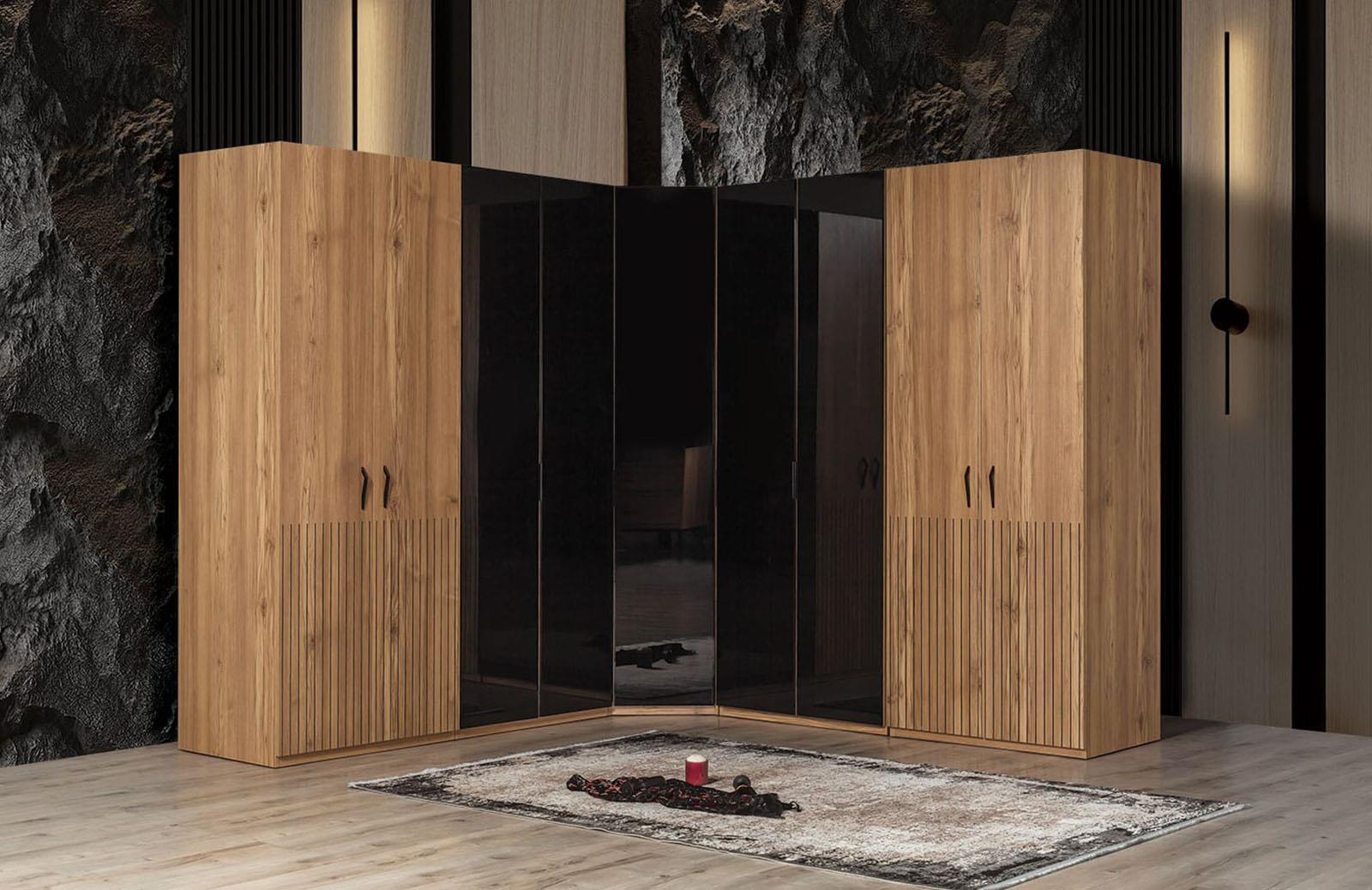 Vote Köşe Dolap Takımı Yatak Odası