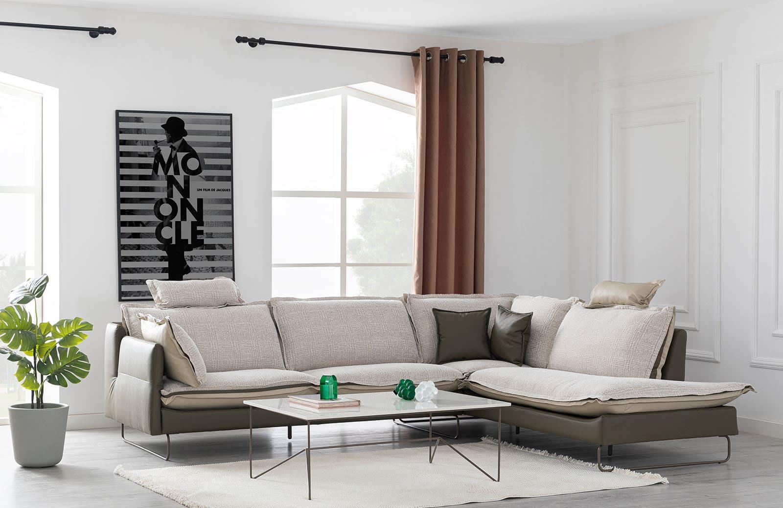 Courtney Köşe Takımı Şezlonglu Köşe Koltuk