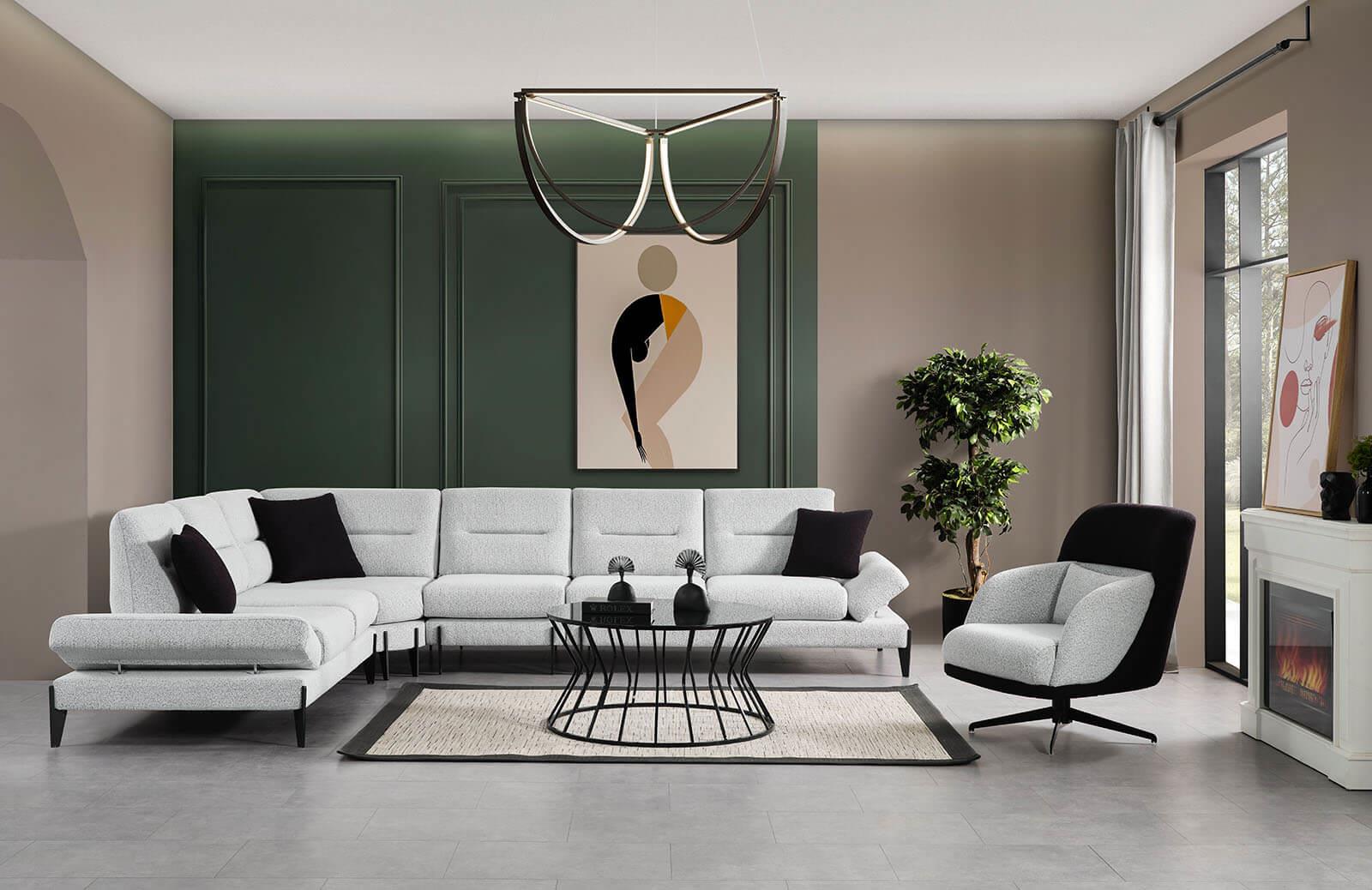 Lorenzo Köşe Takımı Köşe Koltuk