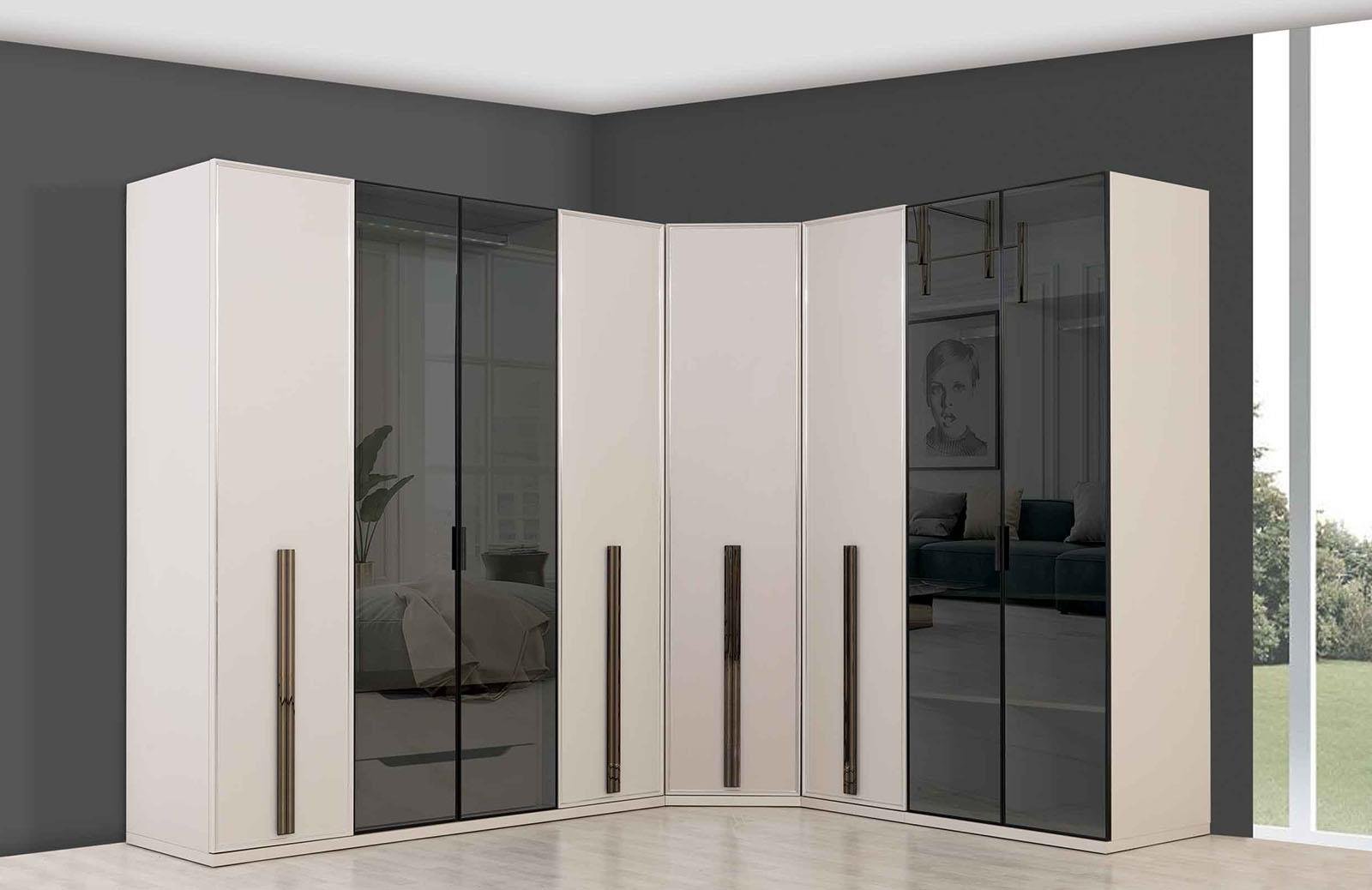 Tizay Köşe Dolap Takımı Yatak Odası