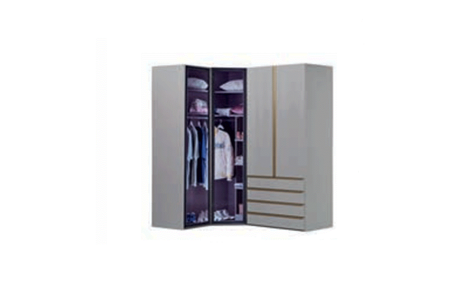 Evony Köşe Dolap Mini S-839 Genç Odası