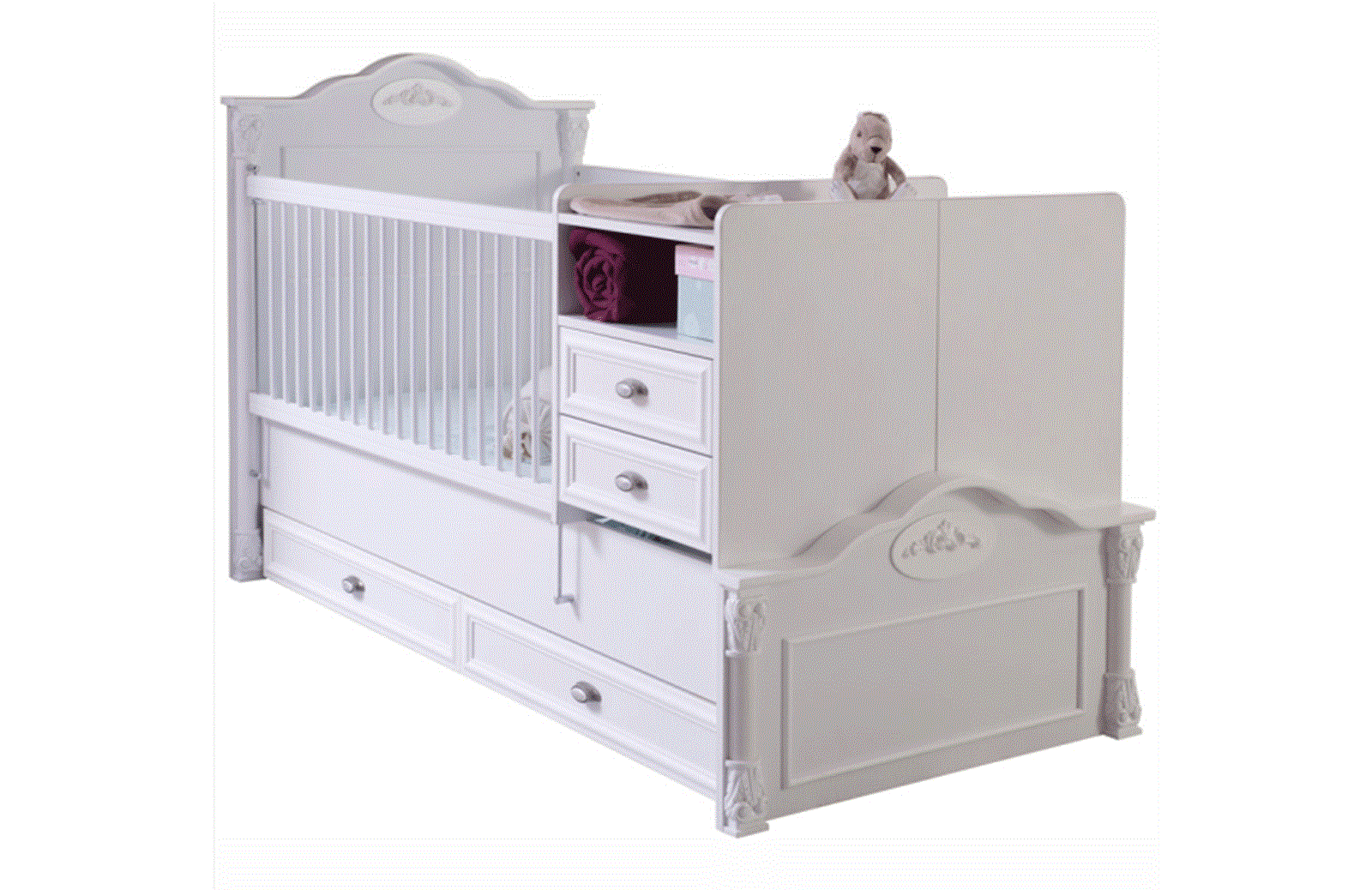 Mean Büyüyen Bebe Karyolası Beşik Beşik