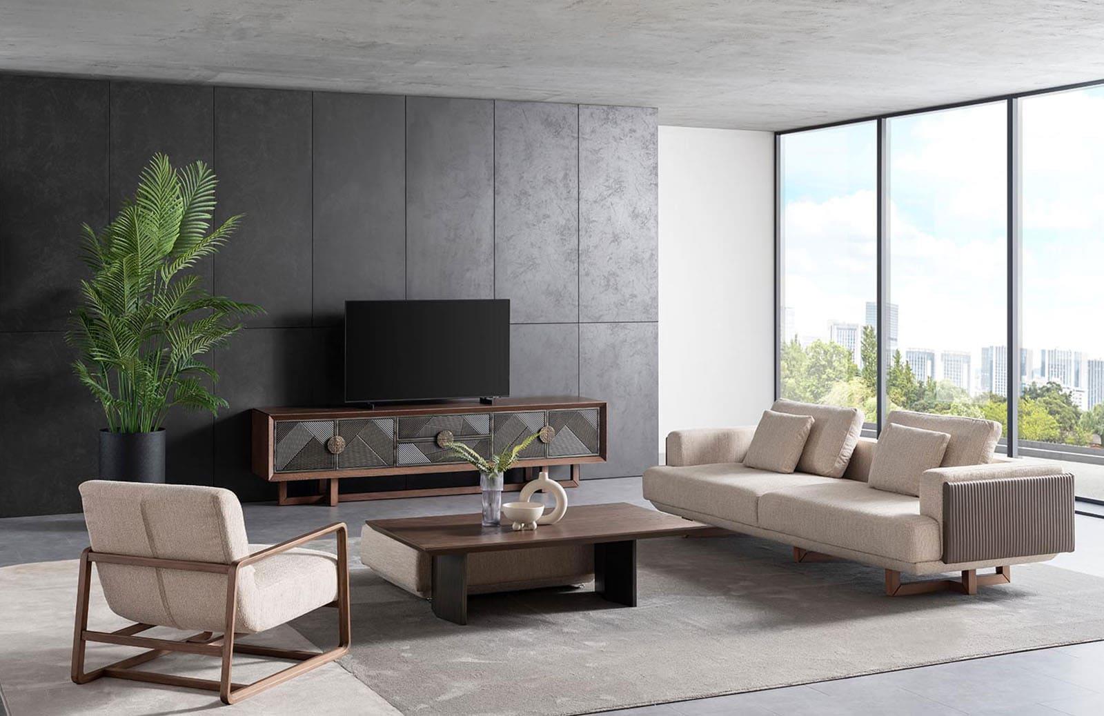 Lancelot Walnut Tv Ünitesi TV Ünitesi