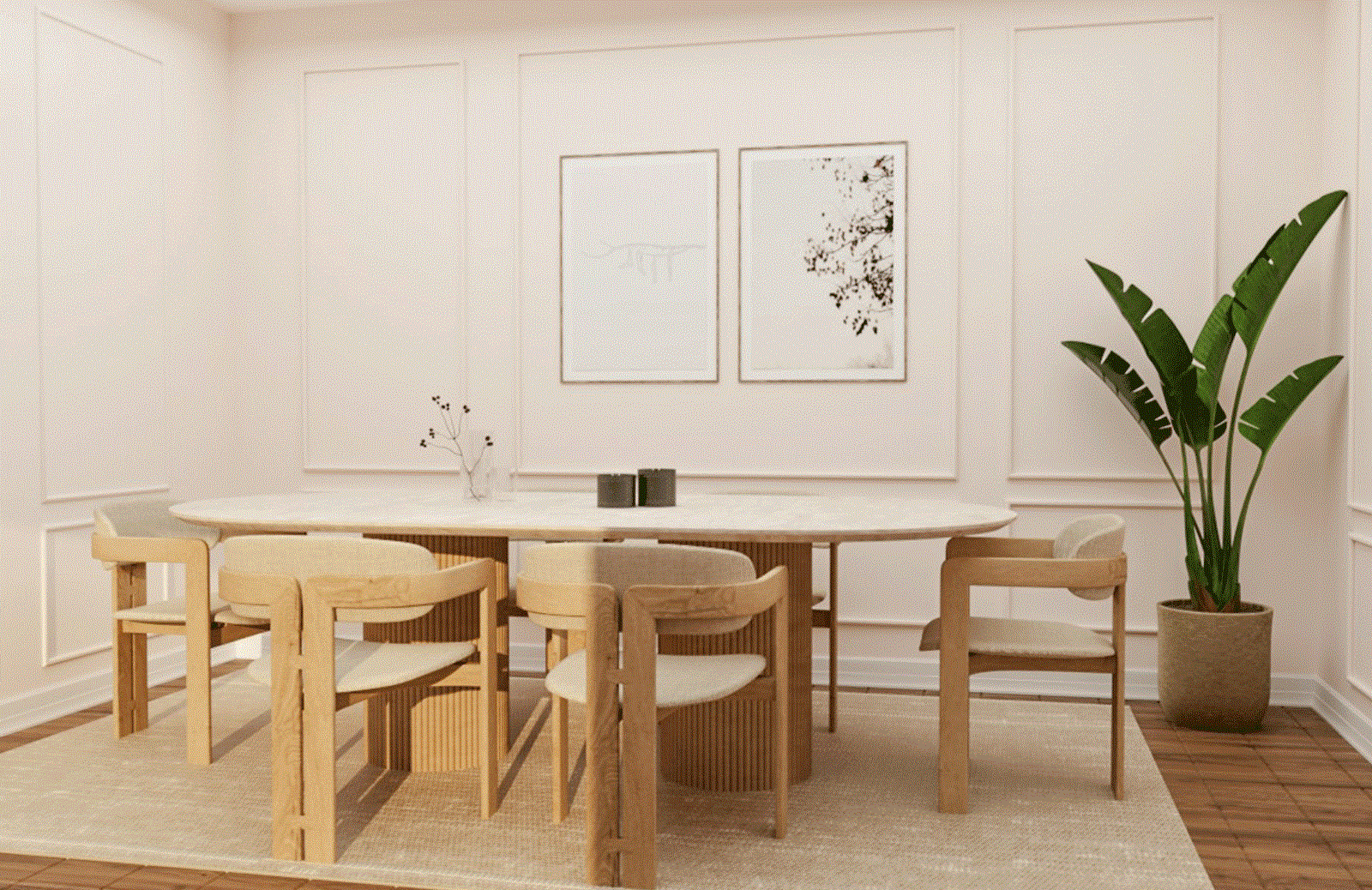 Flowery Masa Takımı Yemek Masası