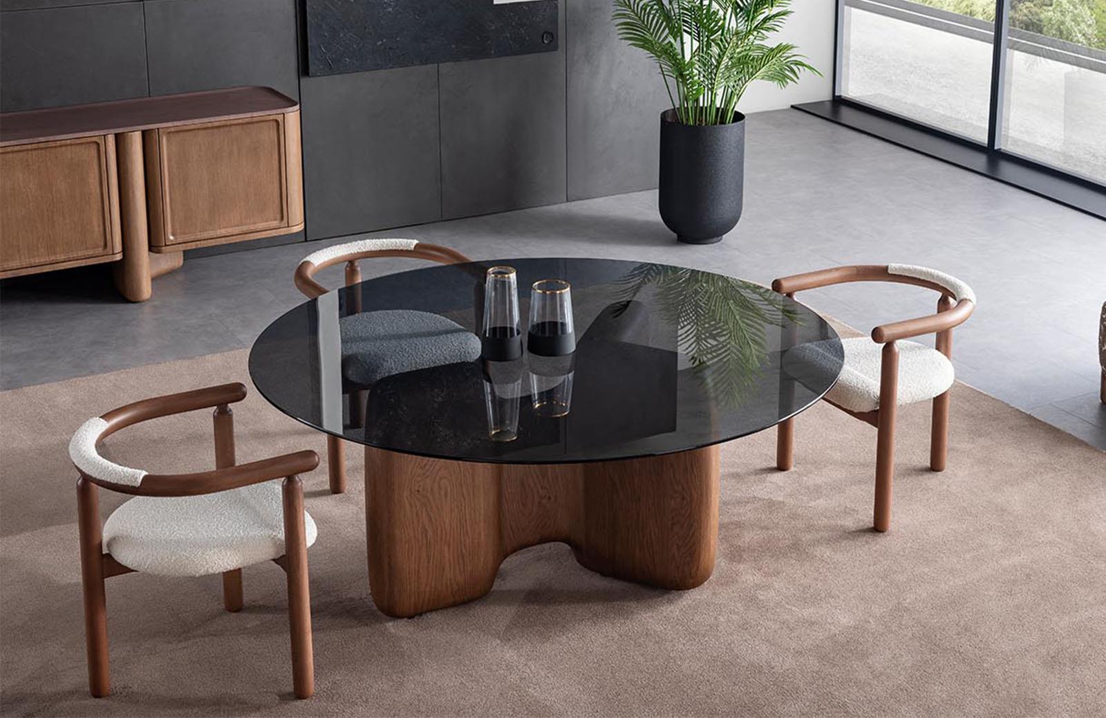 Tvuna Masa Cam Yemek Masası