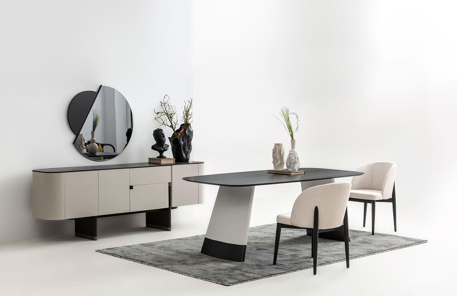 Riley Antrasit Yemek Odası Takımı Yemek Odası