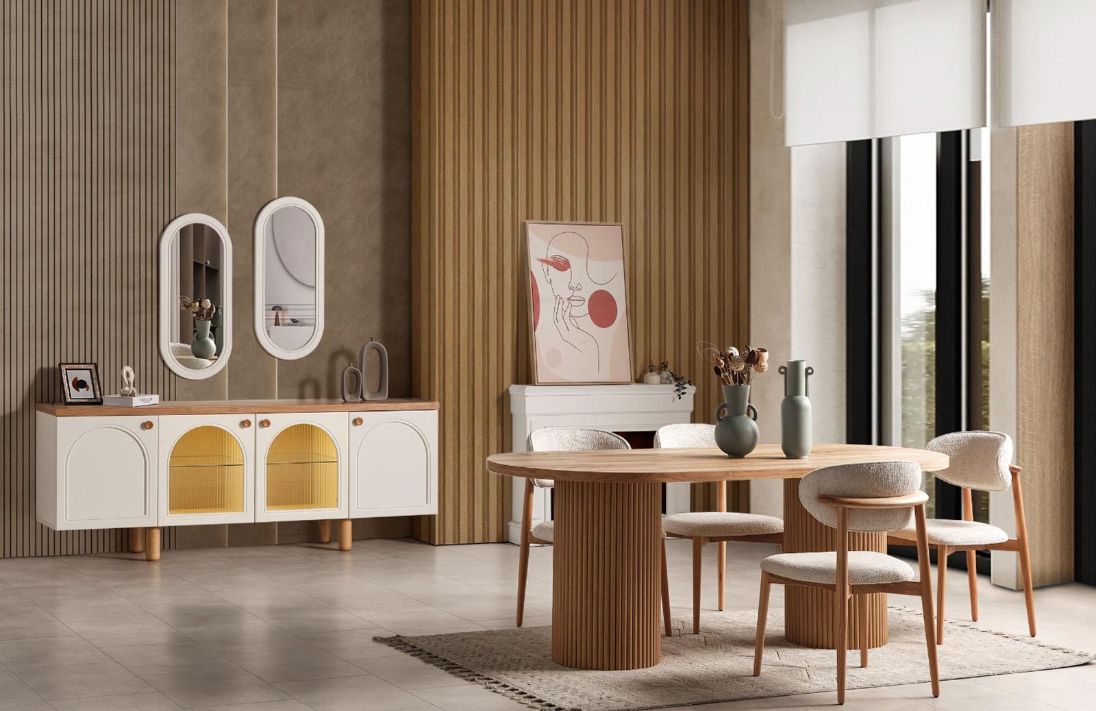 Morgan Yemek Odası Takımı Modern Yemek Odası