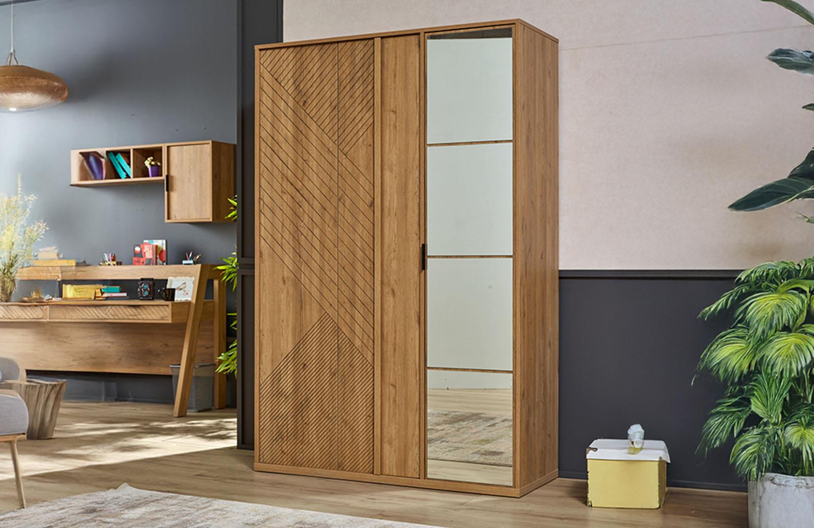 Erisa 3 Kapaklı Dolap Genç Odası