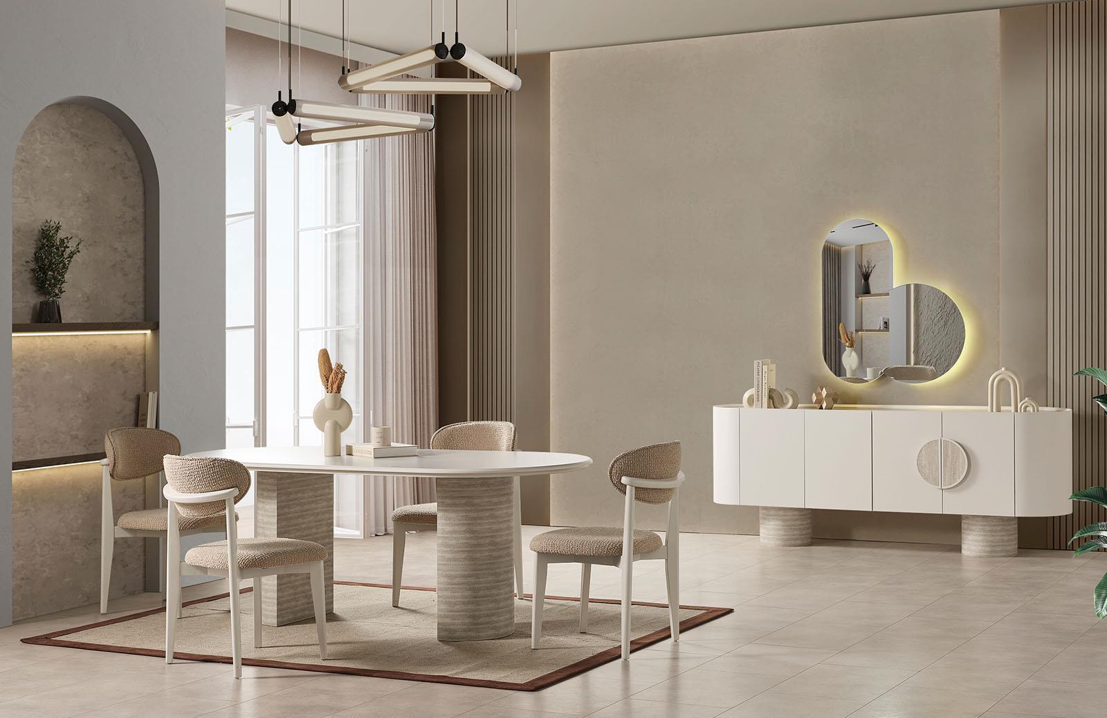 Javier Yemek Odası Takımı Modern Yemek Odası