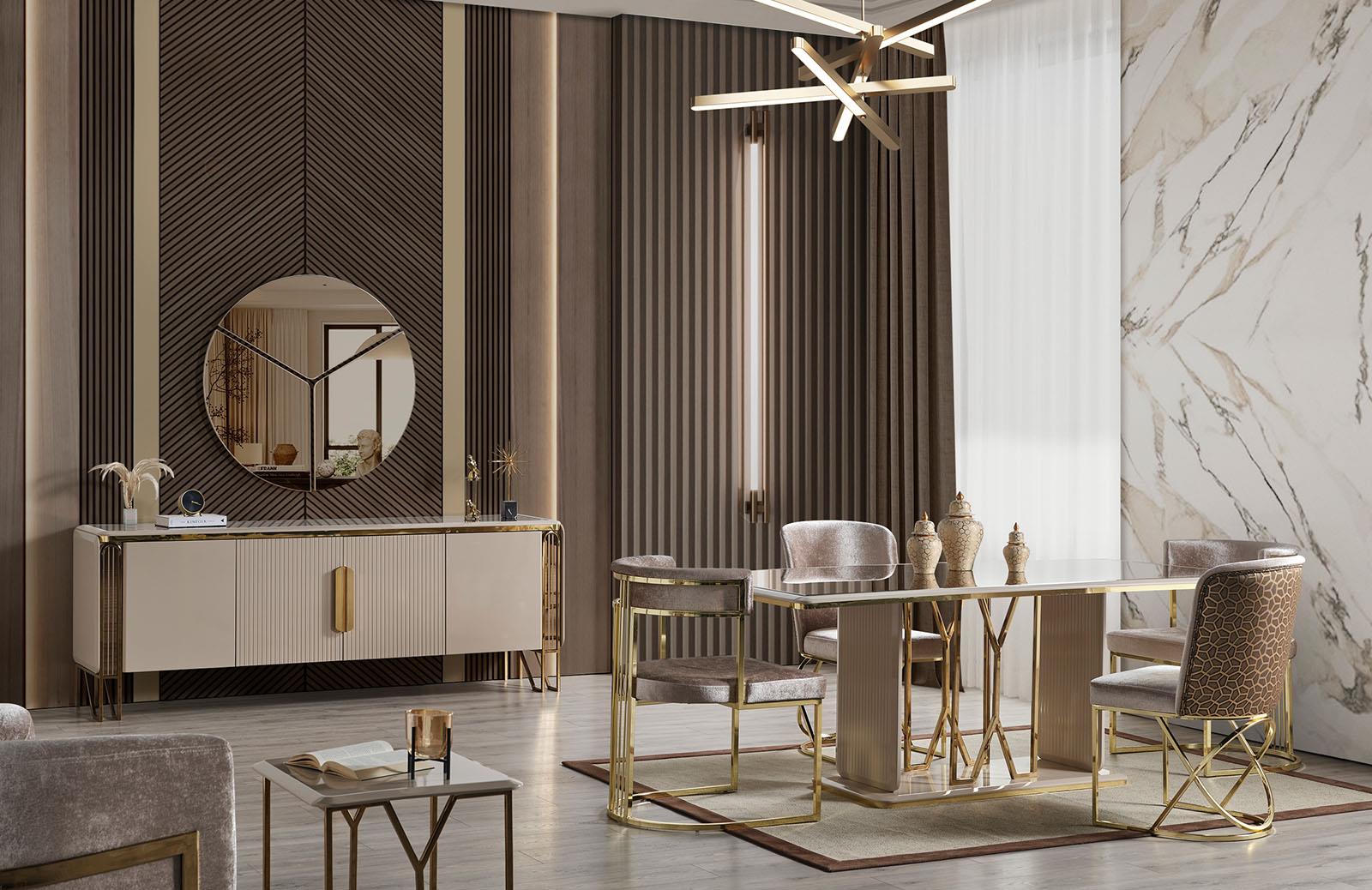 Jasse Yemek Odası Takımı Modern Yemek Odası