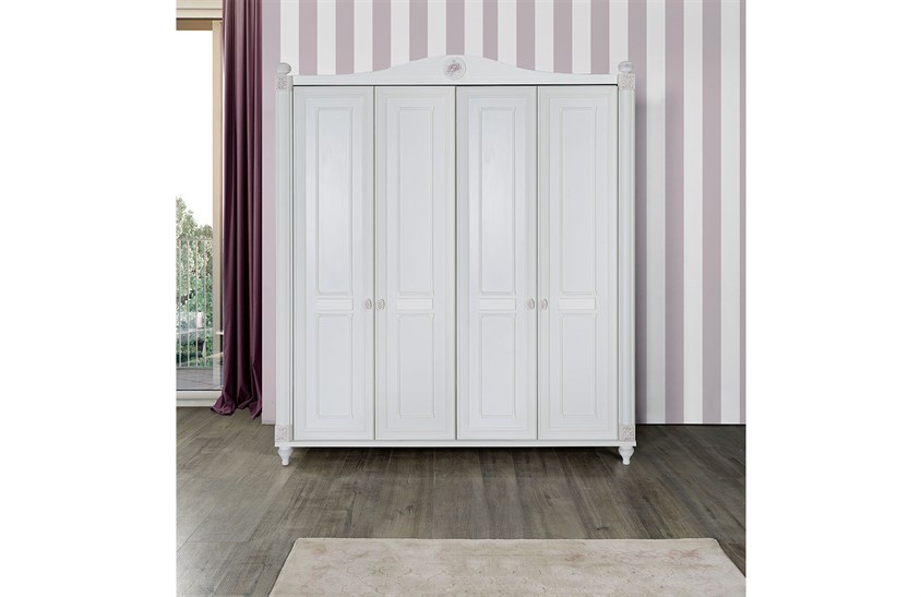 Belda Dört Kapılı Dolap Genç Odası