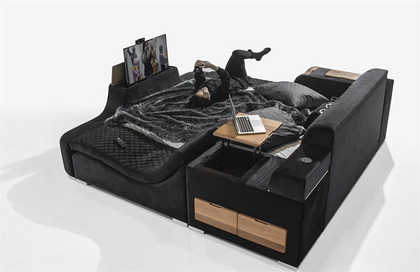 Fontanne Fonksiyonel Masajlı Ses Sistemli Karyola Yatak Odası