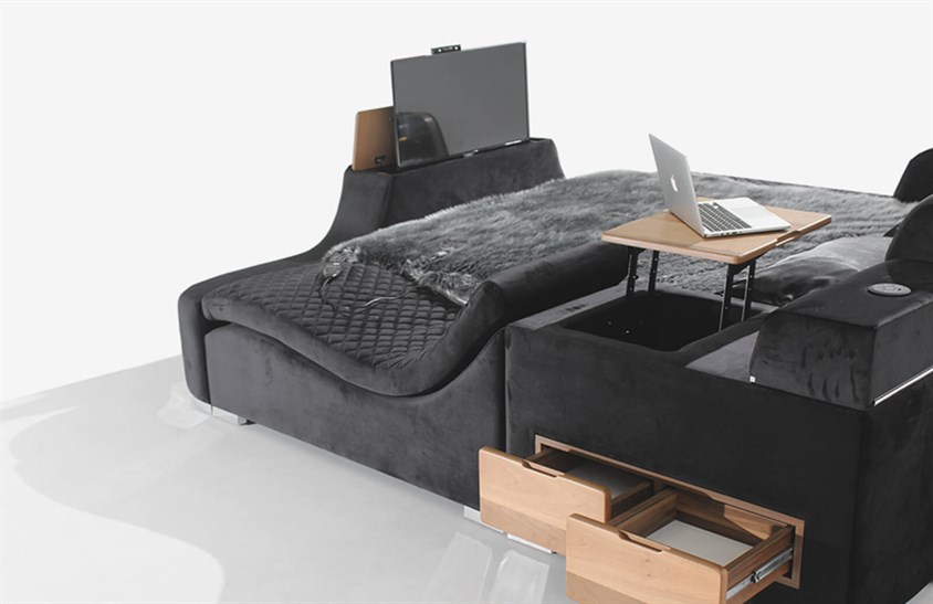 Fontanne Fonksiyonel Masajlı Ses Sistemli Karyola Yatak Odası