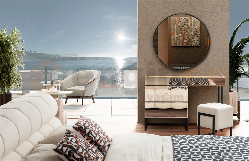 Daisi Yatak Odası Takımı Ceviz Yatak Odası