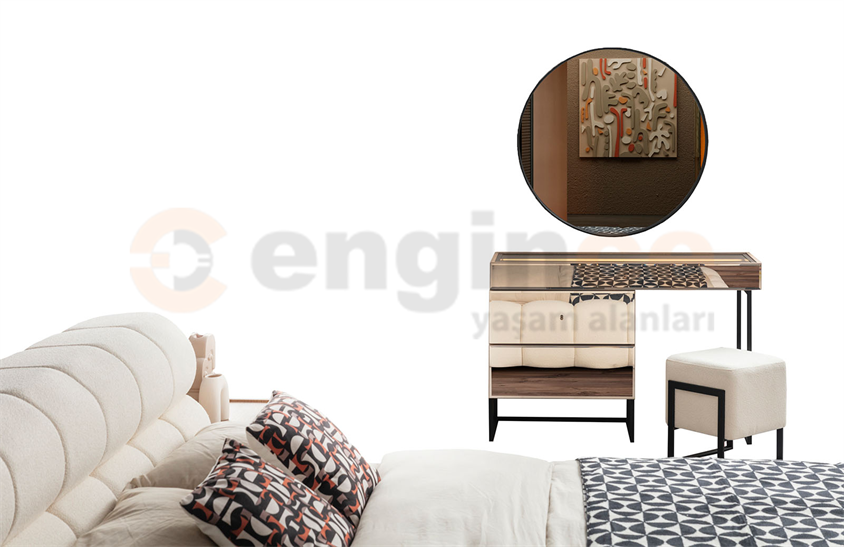 Daisi Yatak Odası Takımı Ceviz Yatak Odası