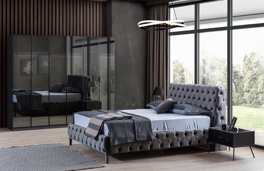 Daisi Yatak Odası Takımı Köşe Dolaplı Giyinme Odası