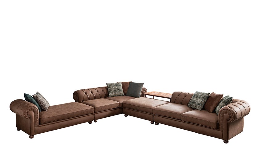 Blair Köşe Takımı Kahve Köşe Koltuk