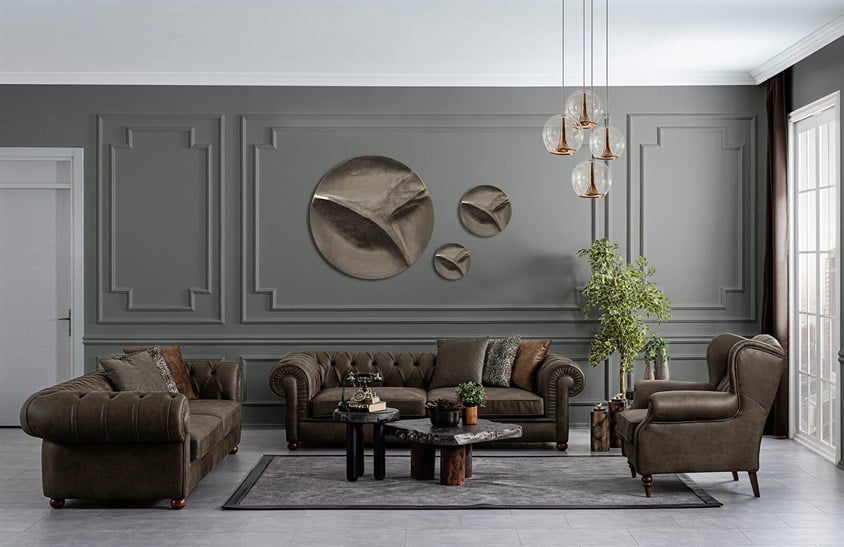 Blair Koltuk Takımı Kahve Koltuk Takımı