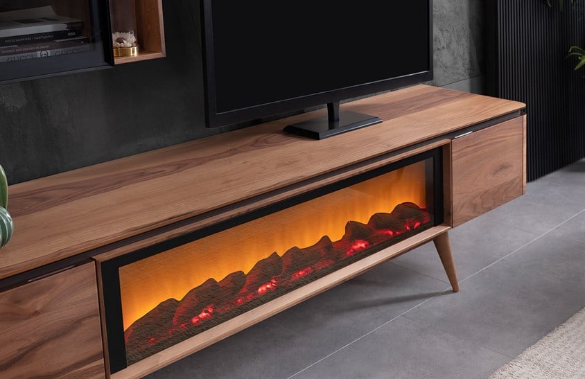 Arsey Tv Ünitesi Şömineli TV Ünitesi