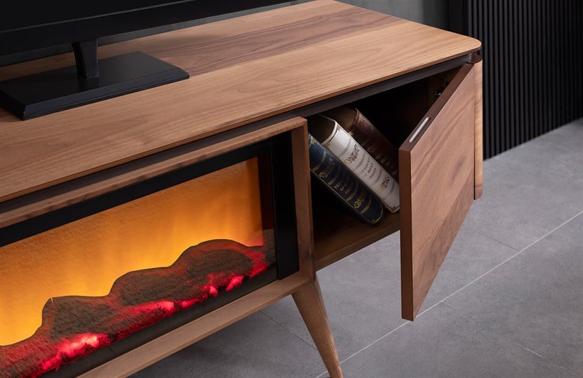 Arsey Tv Ünitesi Şömineli TV Ünitesi