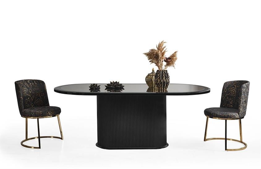 Morten Yemek Odası Takımı Black Yemek Odası
