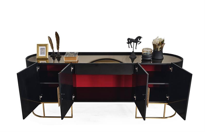 Morten Yemek Odası Takımı Black Yemek Odası