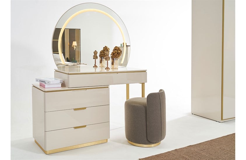 Lemis Yatak Odası Takımı Köşe Dolaplı Giyinme Odası