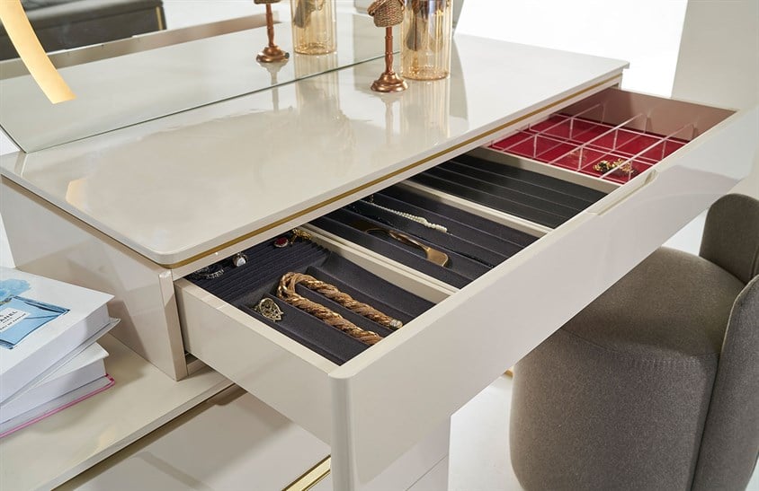 Lemis Yatak Odası Takımı Köşe Dolaplı Giyinme Odası