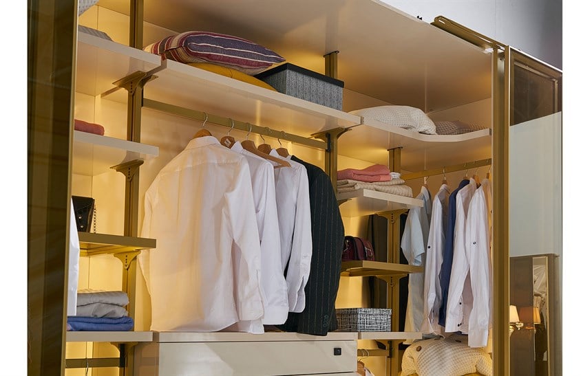 Lemis Yatak Odası Takımı Köşe Dolaplı Giyinme Odası