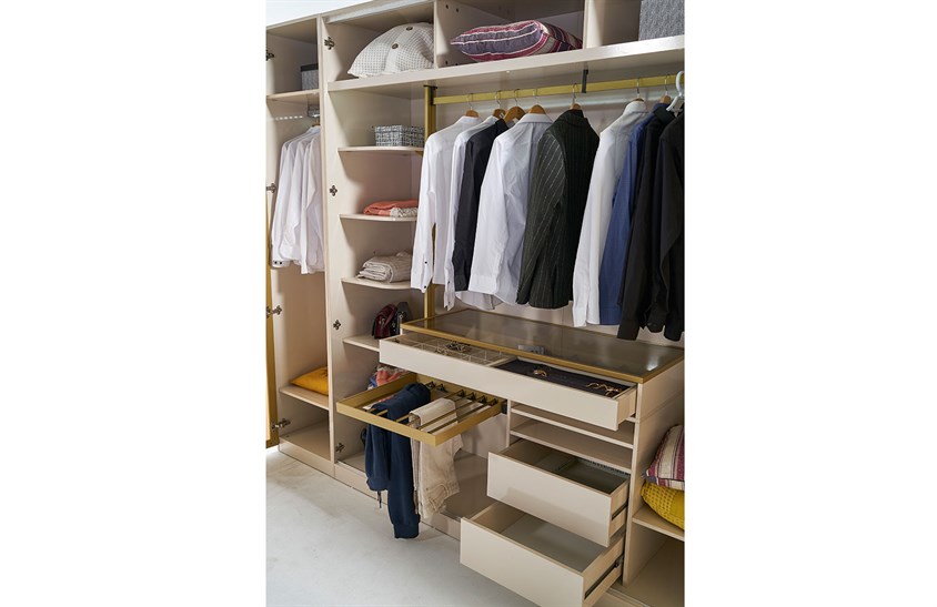 Lemis Yatak Odası Takımı Köşe Dolaplı Giyinme Odası