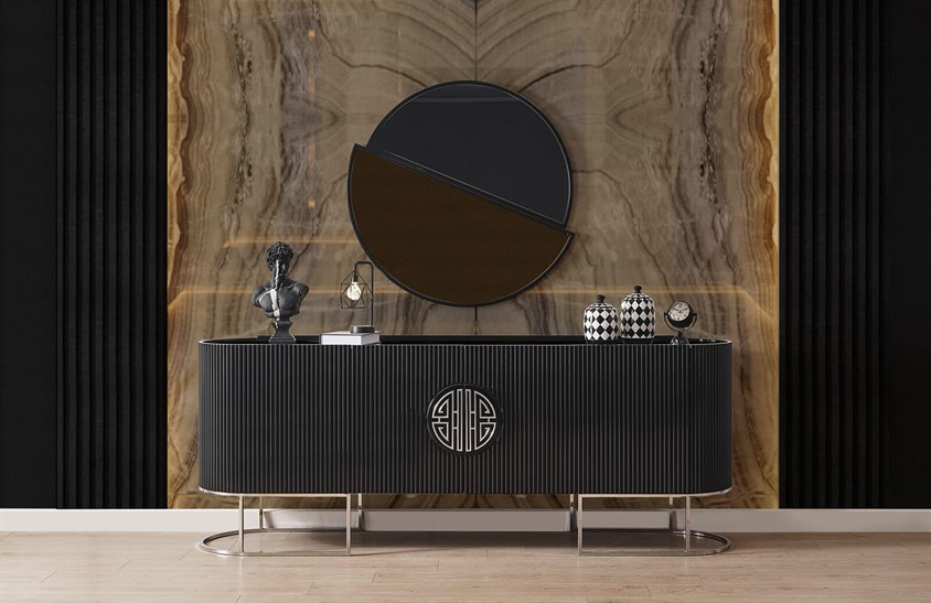 Morten Yemek Odası Takımı Krom Yemek Odası