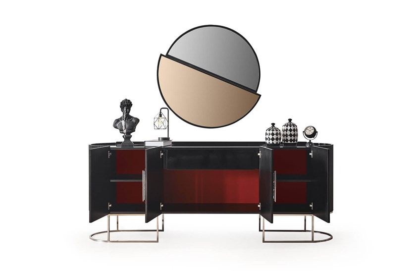 Morten Yemek Odası Takımı Krom Yemek Odası