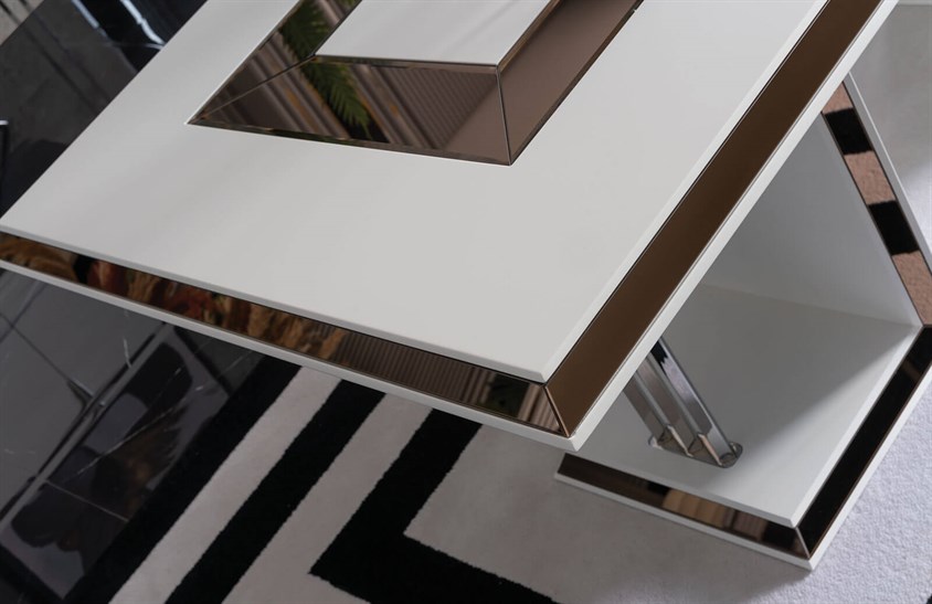 Betsey Masa Ekru Yemek Masası