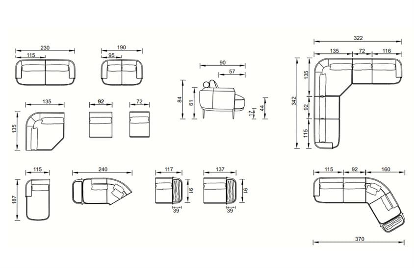 Purpura Köşe Takımı Köşe Koltuk