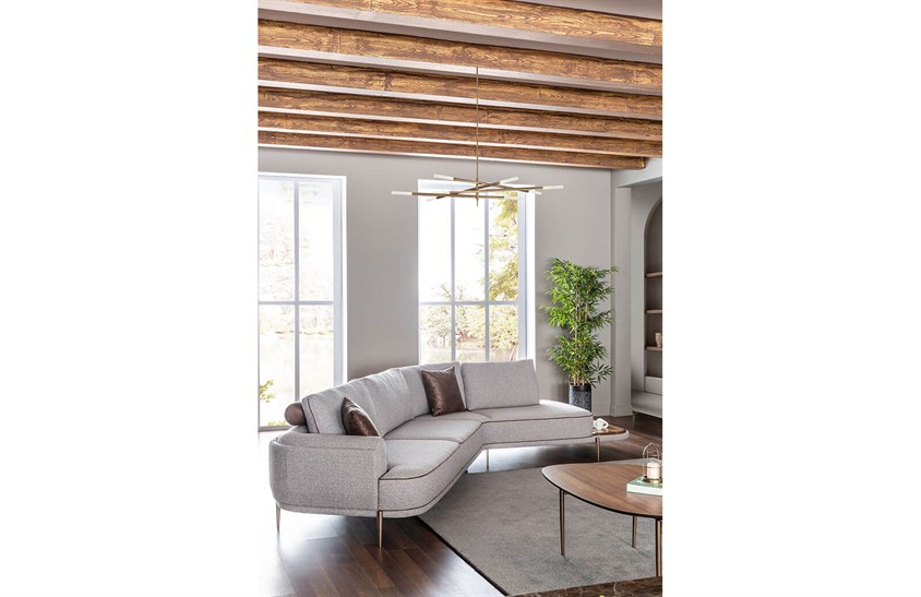 Purpura Köşe Takımı Dinlenmeli Köşe Koltuk