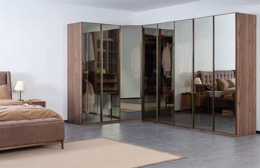 Vanni Köşe Dolap Takımı Yatak Odası