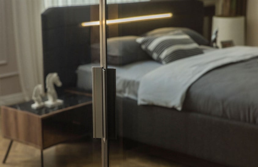 Daisi Köşe Dolap Takımı Ceviz Yatak Odası