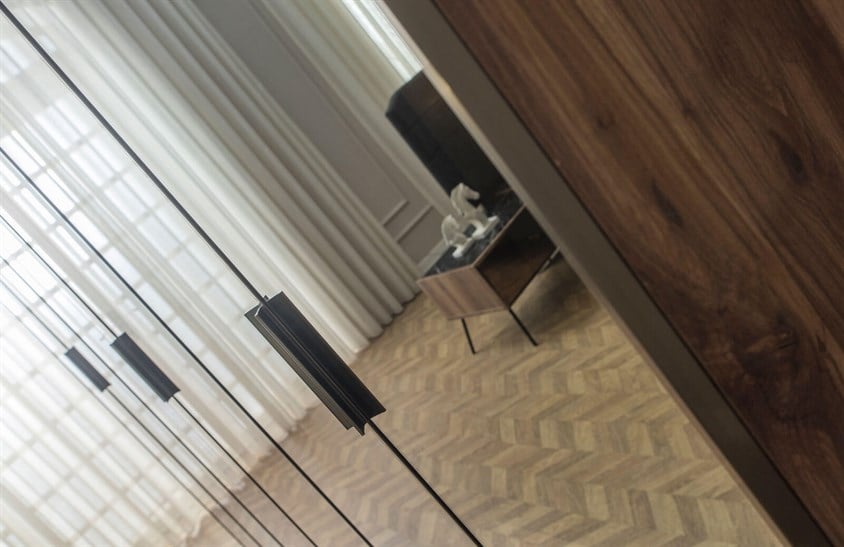 Daisi Köşe Dolap Takımı Ceviz Yatak Odası