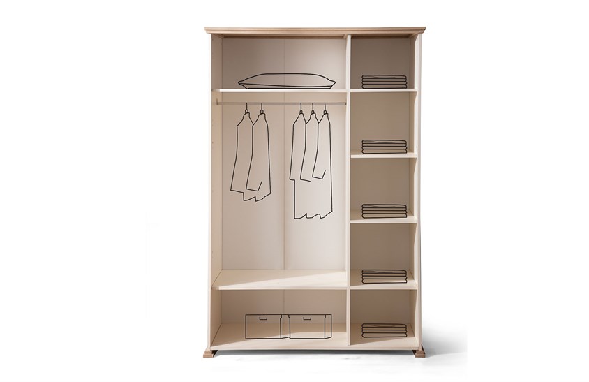 Yotte Üç Kapılı Dolap Genç Odası