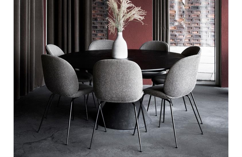 Guba Sandalye Siyah Metal S-01 Yemek Odası Sandalyesi