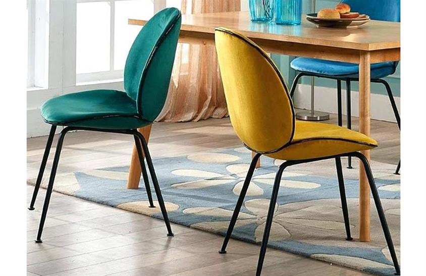 Guba Sandalye Siyah Metal S-01 Yemek Odası Sandalyesi