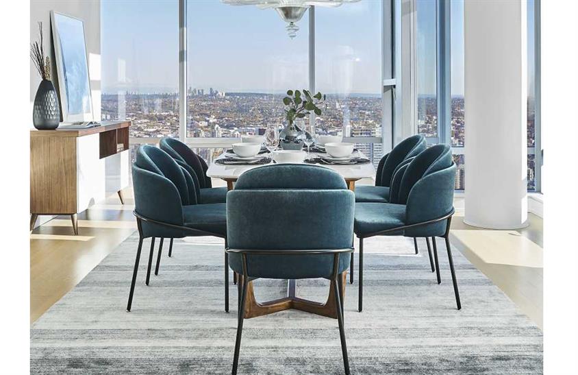 Minotti Sandalye Siyah Metal S-01 Sandalye