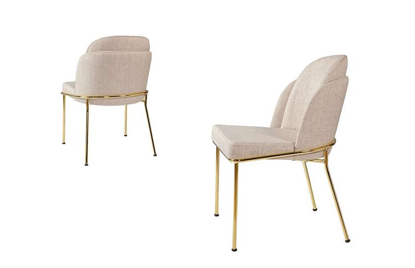 Minotti Sandalye Gold Metal S-01 Sandalye