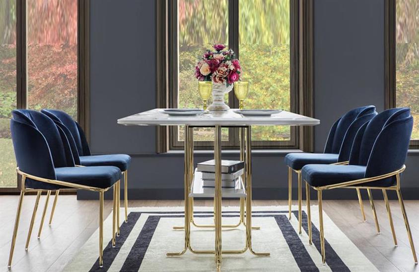 Minotti Sandalye Gold Metal S-01 Sandalye