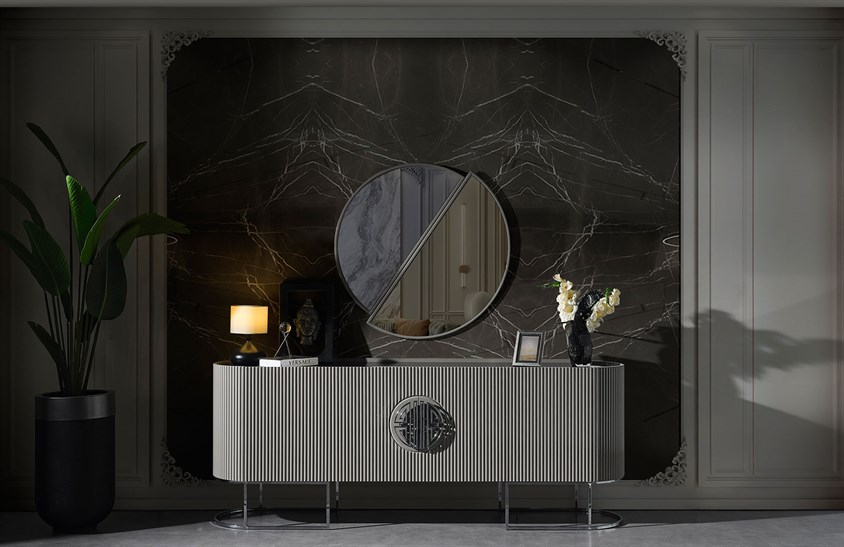 Morten Yemek Odası Takımı Grey Yemek Odası